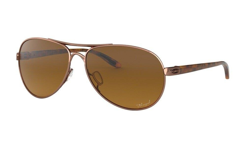 Oakley Okulary przeciwsłoneczne FEEDBACK Rose Gold/ Brown Gradient Polarized OO4079-14