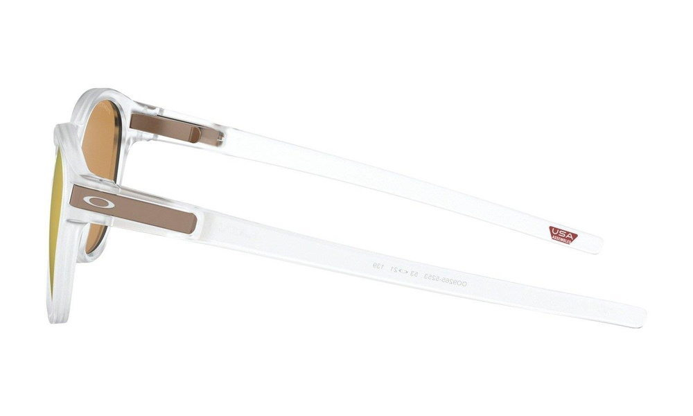 Oakley Sunglasses LATCH Matte Clear/Prizm Rose Gold Polarized OO9265-52