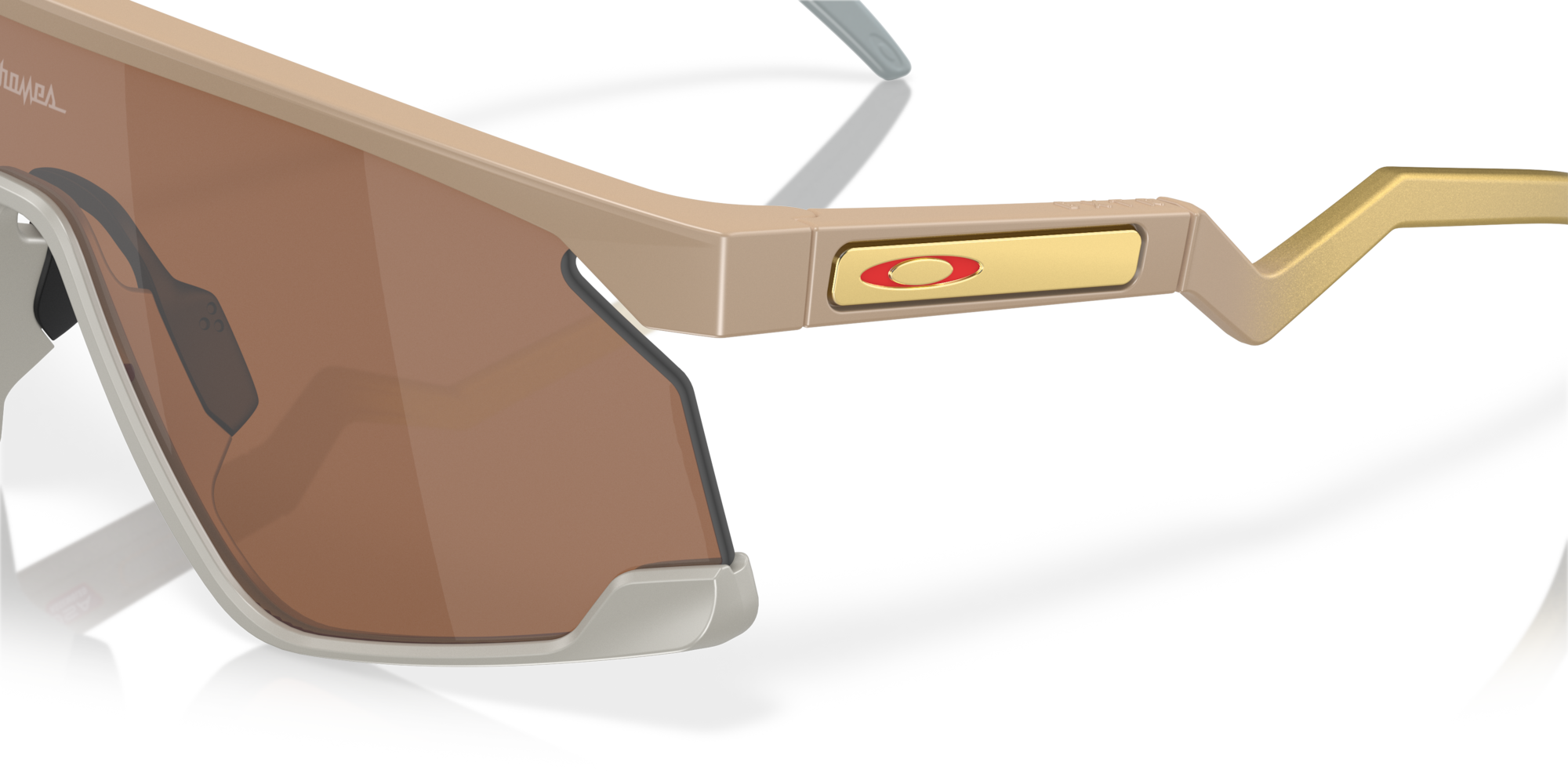 Oakley Okulary przeciwsłoneczne BXTR Patrick Mahomes II Collection Matte Terrain Tan/Prizm Tungsten OO9280-08