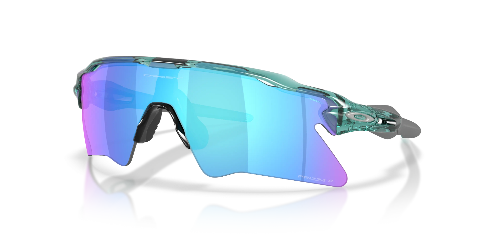 Oakley Sunglasses RADAR EV HEATER Transparent Pacific/Prizm Sapphire Polarized OO9541-09