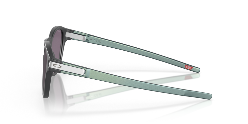 Oakley Okulary przeciwsłoneczne Latch Matte Carbon, Prizm Grey OO9265-62