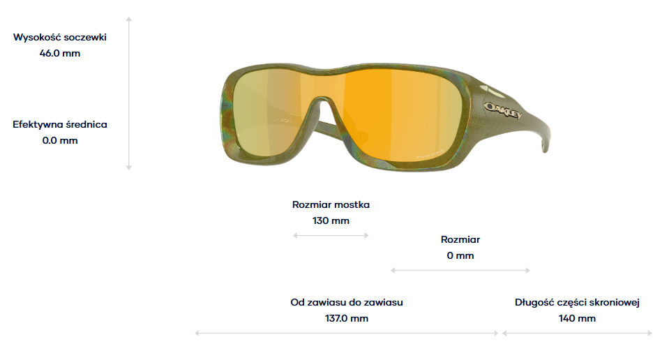 Oakley Okulary przeciwsłoneczne De La Salle Fern Spacedust / Prizm 24k OO9493-05
