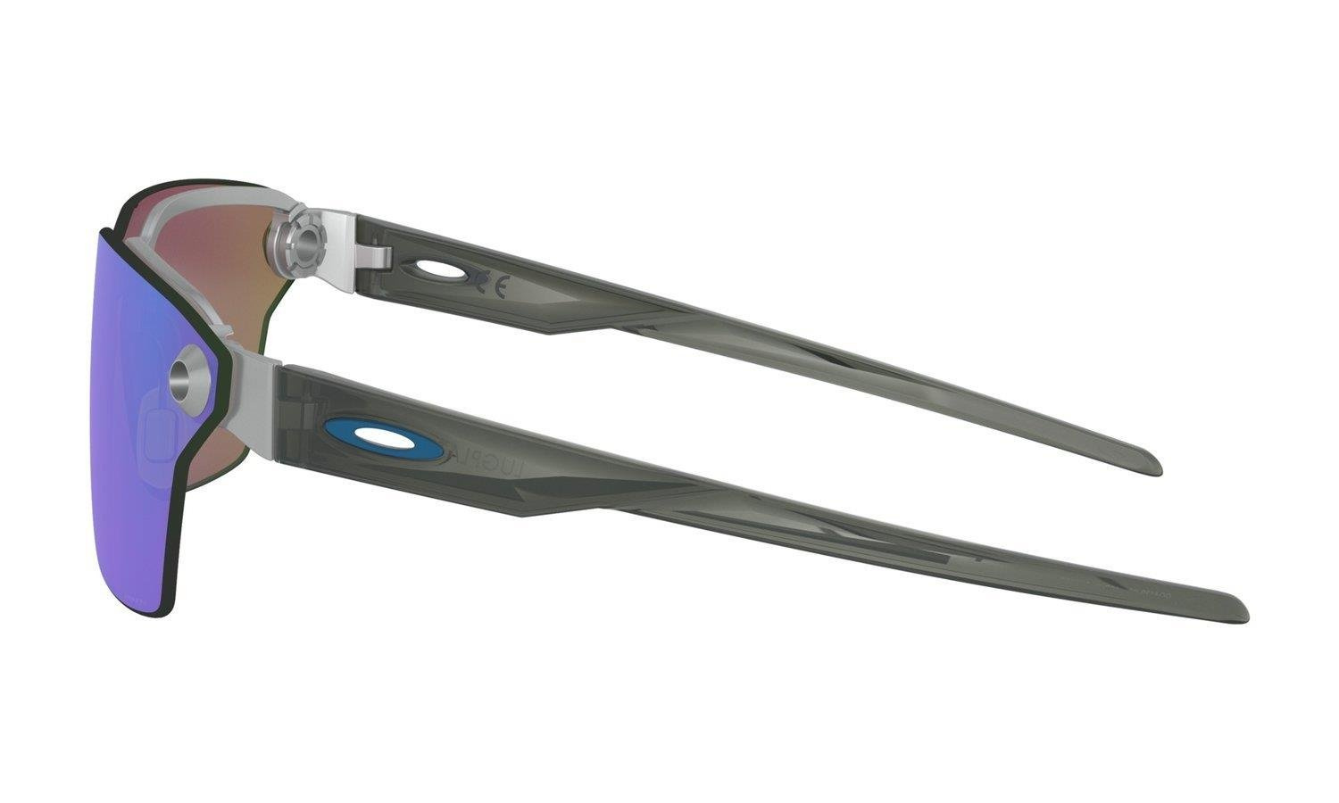 Oakley Okulary przeciwsłoneczne LUGPLATE Satin Chrome/Prizm Sapphire OO4139-03
