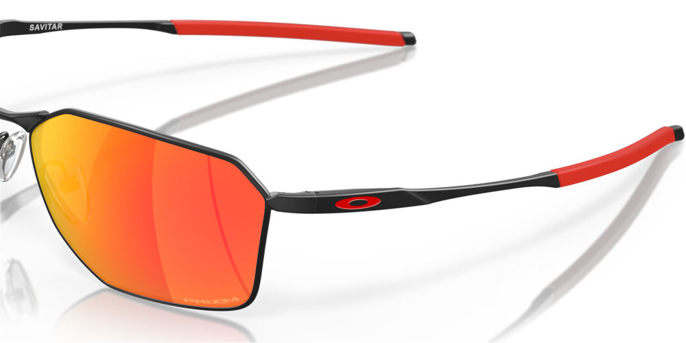 Oakley Sunglasses SAVITAR Satin Black, Prizm Ruby OO6047-09