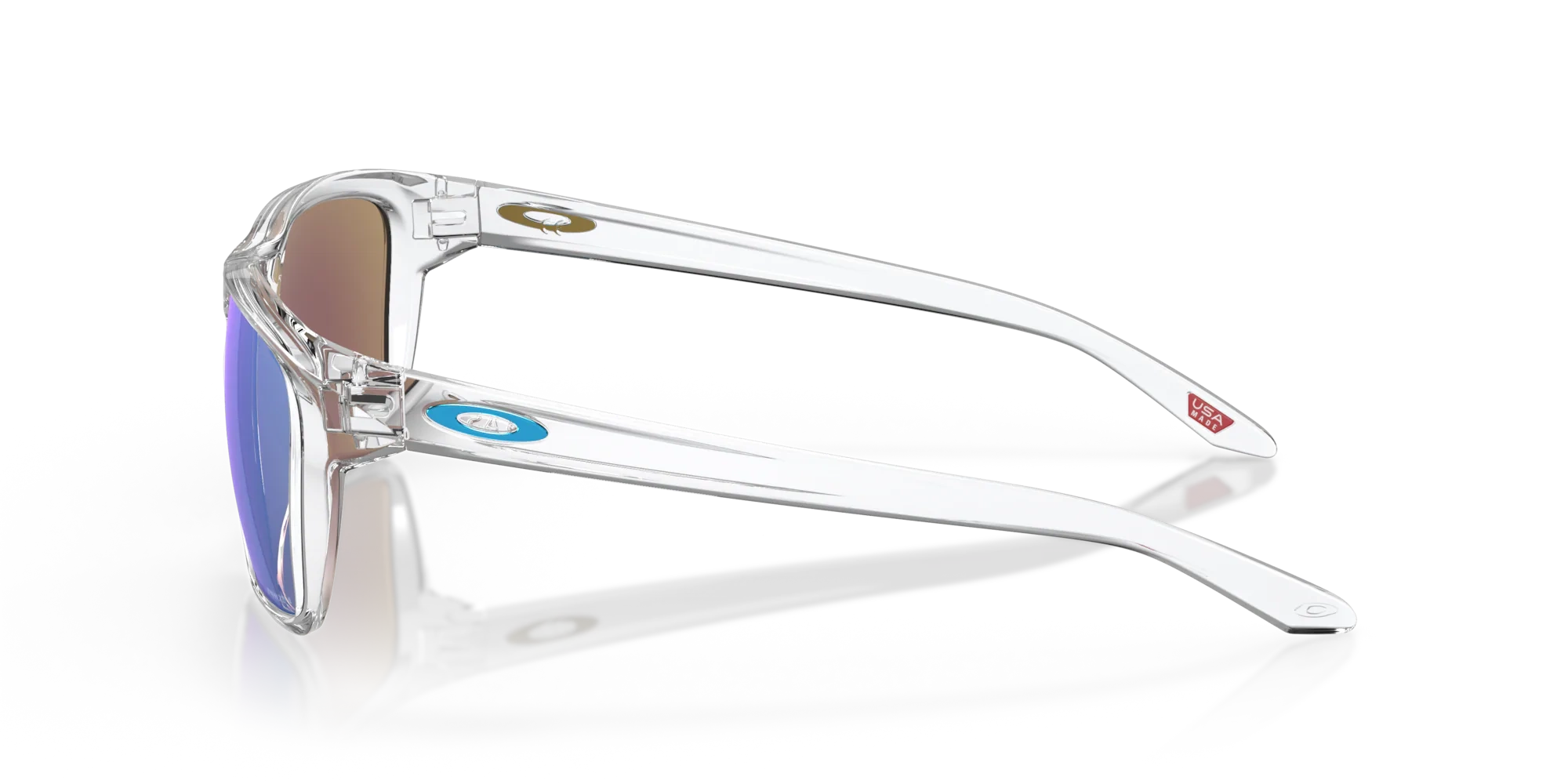 Oakley Okulary przeciwsłoneczne Sylas Polished Clear, Prizm Sapphire OO9448-04