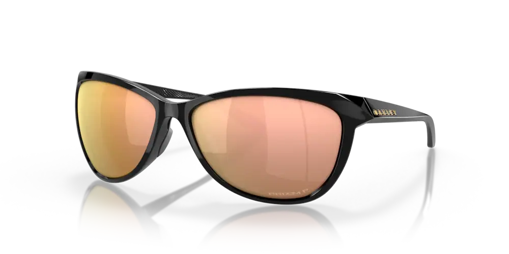 Oakley Sunglasses PASQUE Polished Black, Prizm Rose Gold Polarized OO9222-01