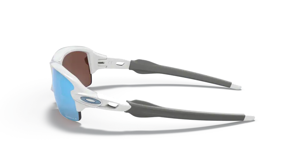 Oakley Sunglasses Junior FLAK XS Polished White/Prizm Deep H2O Polarized OJ9005-06