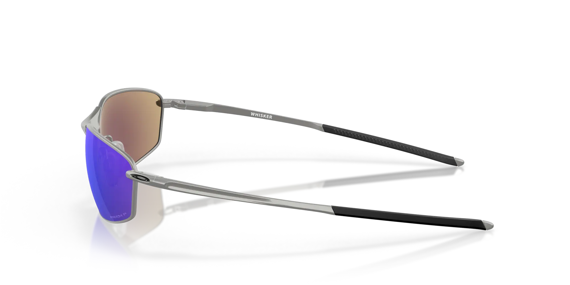 Oakley Okulary przeciwsłoneczne WHISKER Satin Chrome/Prizm Sapphire Iridium Polarized OO4141-04