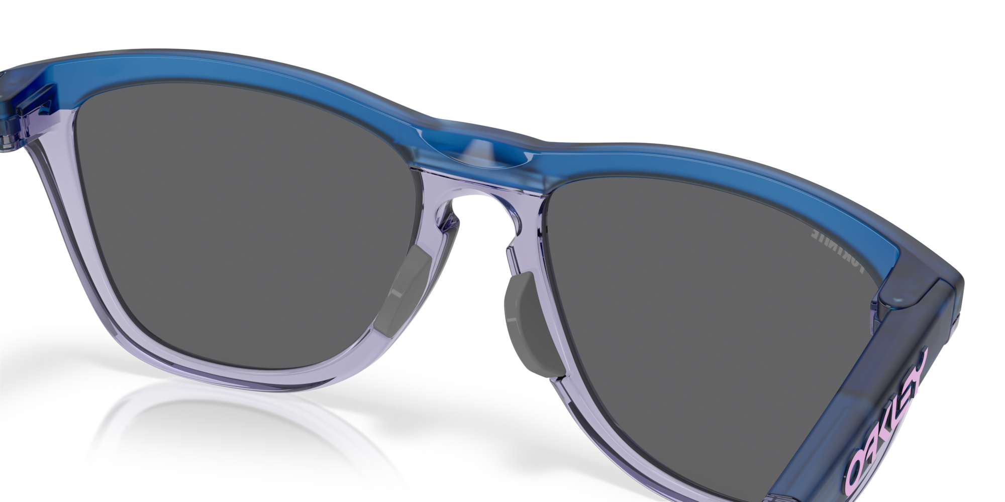 Oakley Okulary przeciwsłoneczne Matte Transparent Blue /Prizm Black FROGSKINS RANGE OO9284-16