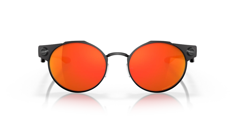 Oakley Okulary przeciwsłoneczne DEADBOLT Satin Black/Prizm Ruby Polar OO6046-07