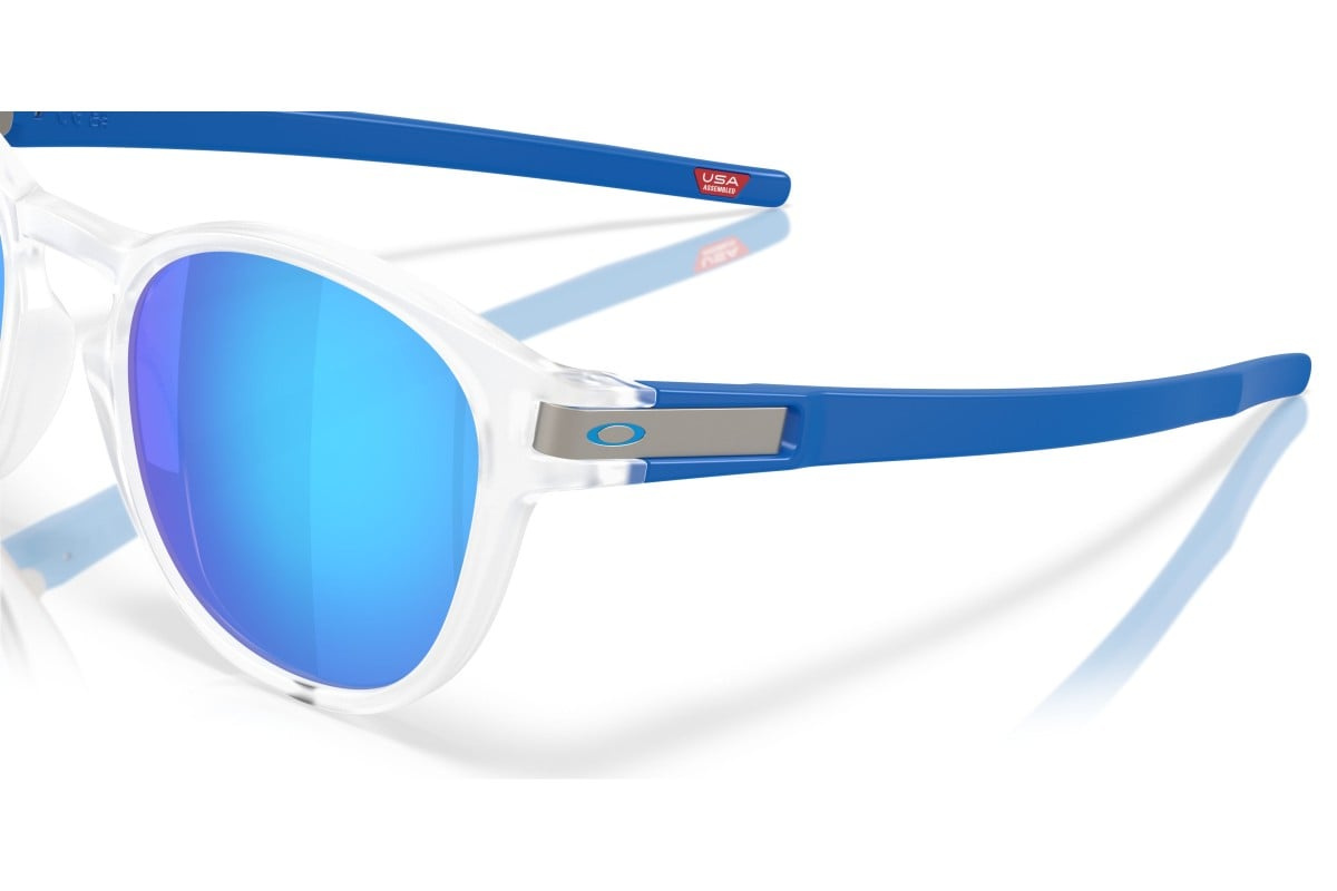 Oakley Okulary przeciwsłoneczne LATCH Matte Clear / Prizm Sapphire OO9265-76