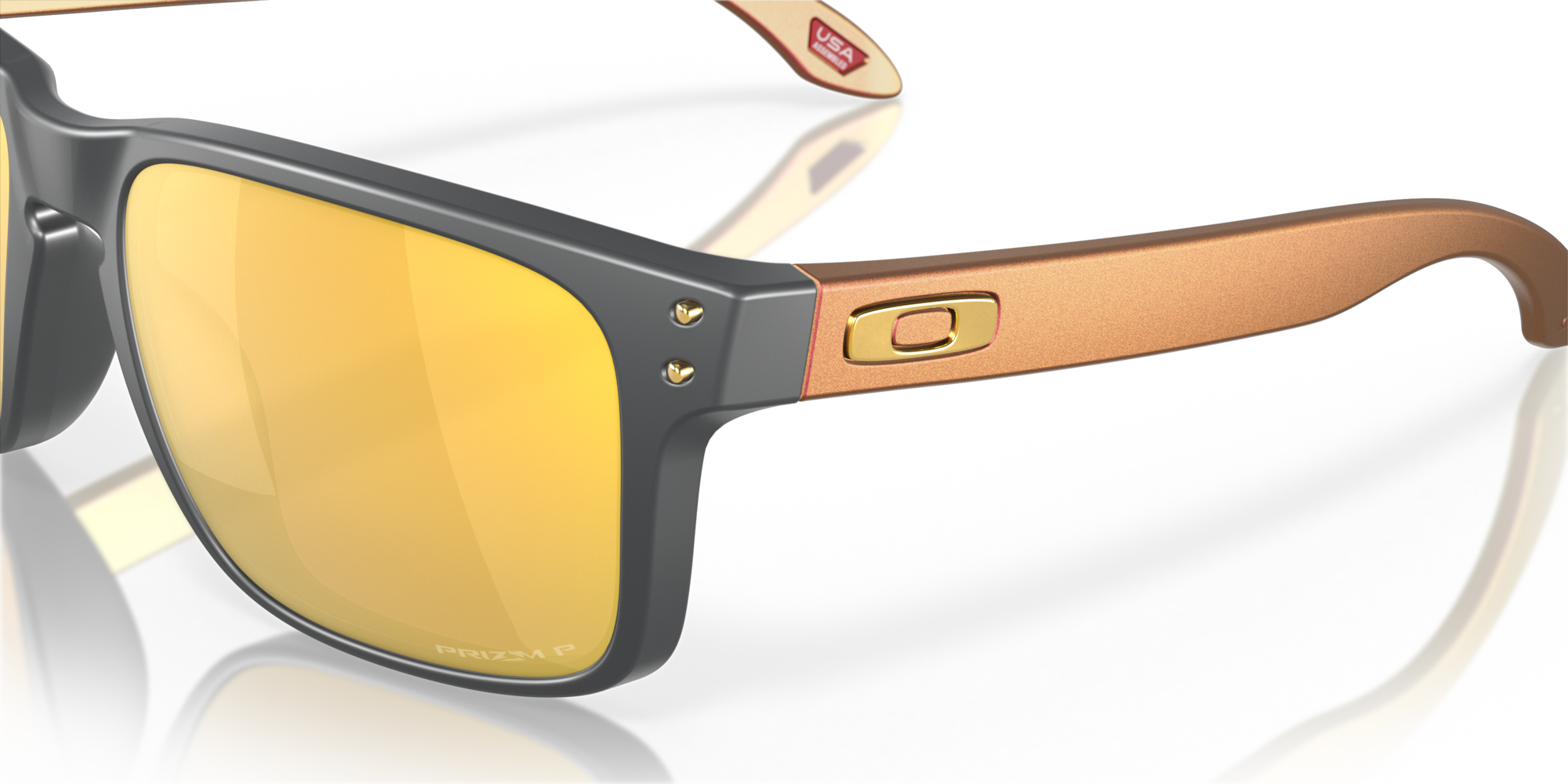 Oakley Sunglasses HOLBROOK Matte Carbon / Prizm 24K Polarized OO9102-W4