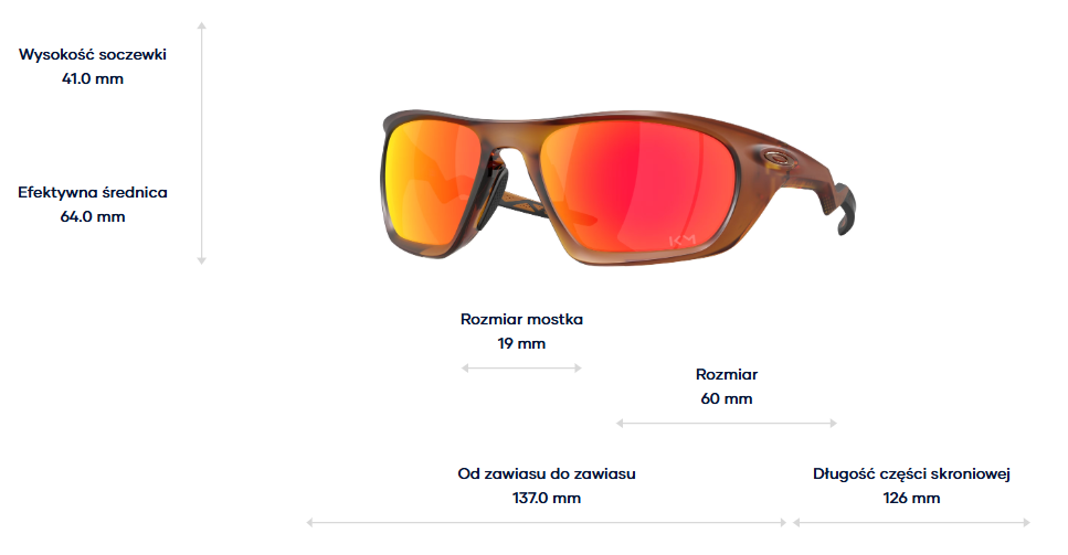 Oakley Okulary przeciwsłoneczne LATERALIS Kylian Mbappé Signature Matte Dark Amber / Prizm Ruby OO9431-16
