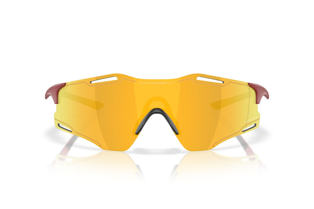 Oakley Okulary przeciwsłoneczne CYBR ZERO Matte Iron Red / Prizm 24k OO9512D-03