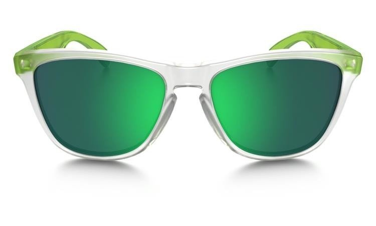 Oakley SunglassesFROGSKINS® COLORBLOCK COLLECTION Matte Clear / Jade Iridium OO9013-B4