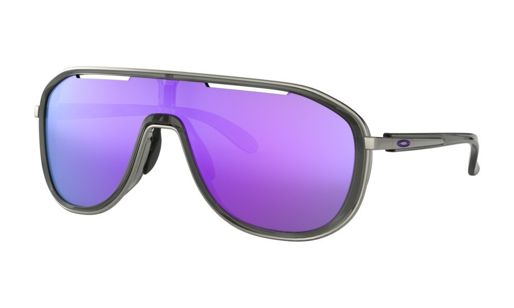 Oakley Sunglasses OUTPACE Onyx/Violet Iridium  OO4133-06