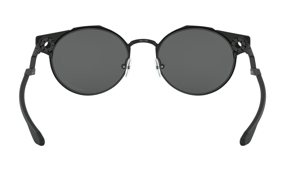 Oakley Okulary przeciwsłoneczne DEADBOLT Satin Black/Prizm Black Polarized OO6046-03