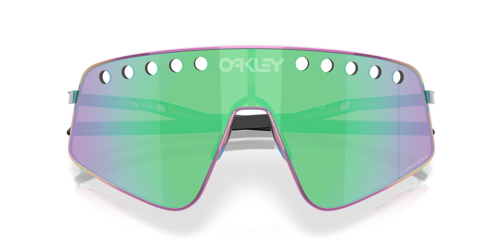Oakley Okulary przeciwsłoneczne SUTRO TI SWEEP Polished Oil Slick/Prizm Road Jade OO6025-05