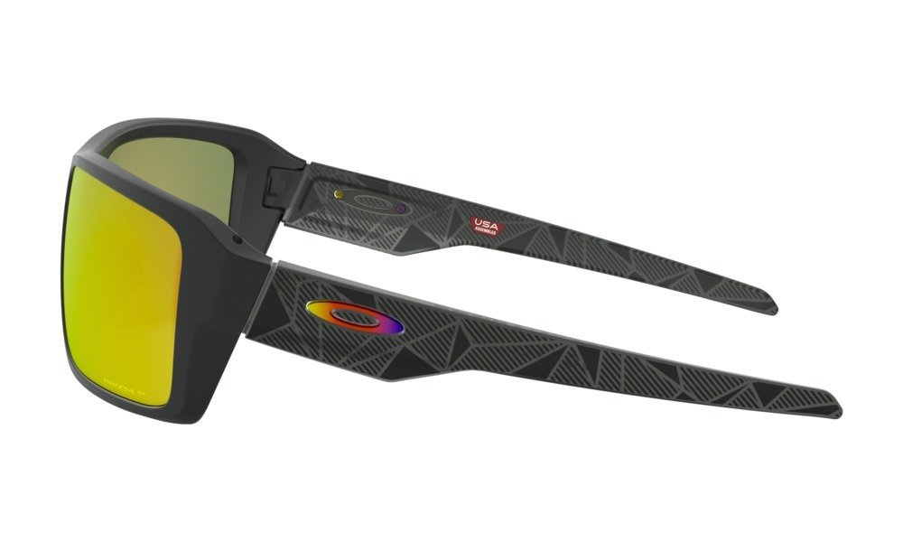 Oakley Sunglasses DOUBLE EDGE Matte Black Prizmatic/Prizm Ruby Polarized OO9380-23