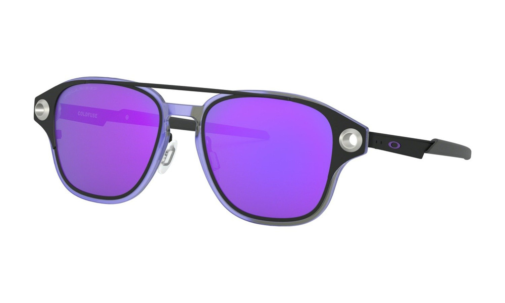 Oakley Sunglasses COLDFUSE Matte Black/Violet Iridium Polarized OO6042-06