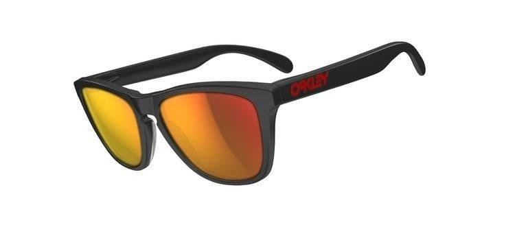 Oakley Sunglasses Frogskins LX Matte Black/Ruby Iridium OO2043-02