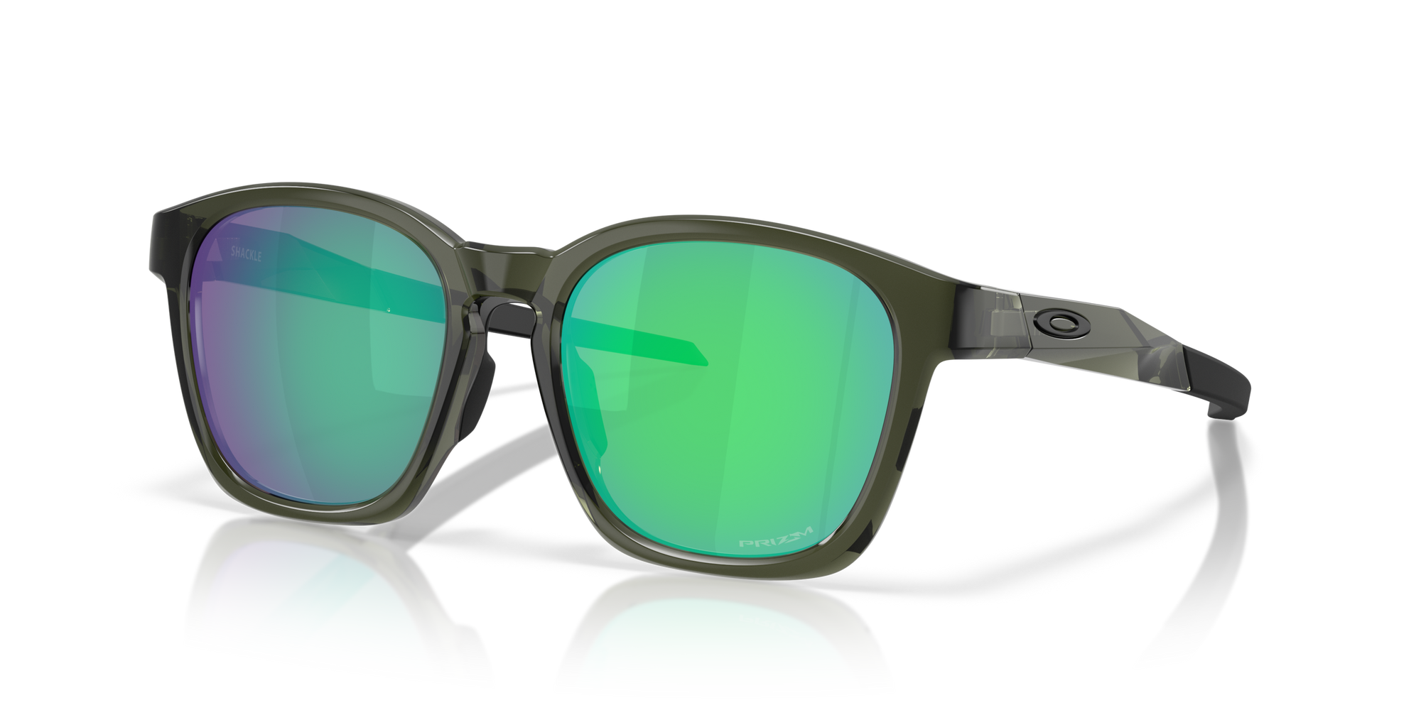 Oakley Okulary przeciwsłoneczne SHACKLE Olive Ink / Prizm Jade OO9507D-02