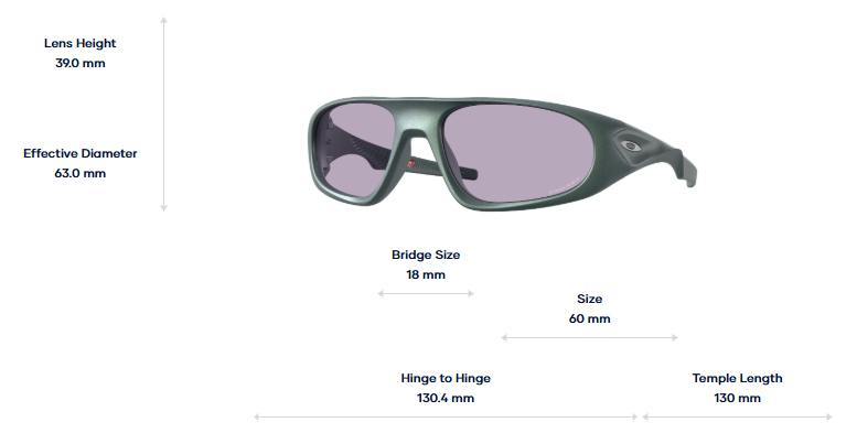 Oakley Okulary przeciwsłoneczne NEOFORMA Matte Blue/Silver Colorshift / Prizm Slate OO9528-02