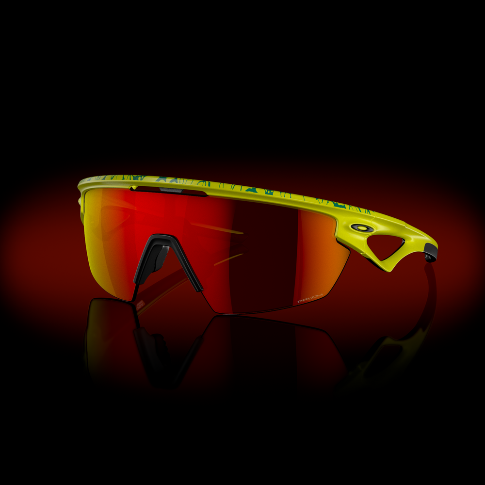 Oakley Okulary przeciwsłoneczne SPHAERA Matte Tennis Ball Yellow / Prizm Ruby OO9403-14