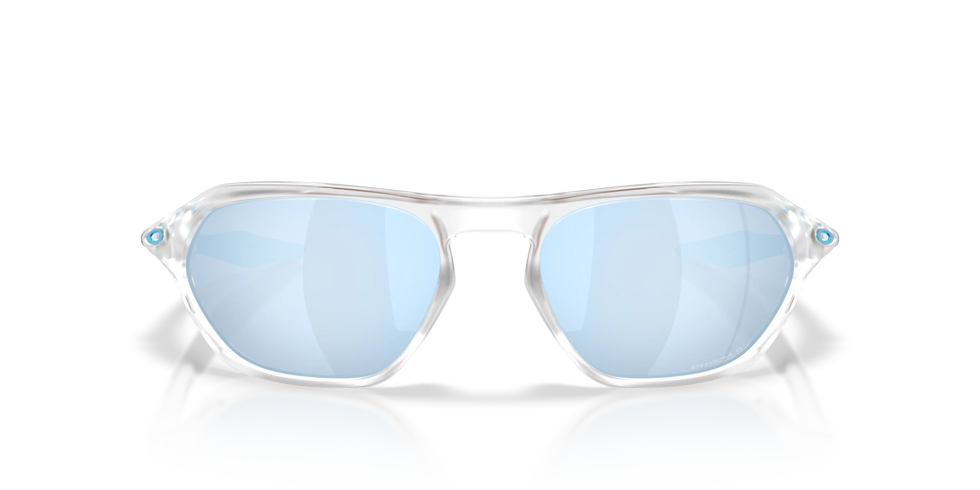 Oakley Okulary przeciwsłoneczne CAGE JACKET Matte Clear/Prizm Deep Water Polarized OO9537-02