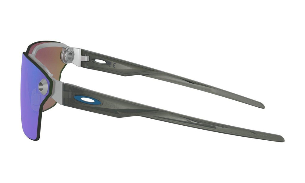 Oakley Okulary przeciwsłoneczne LUGPLATE Satin Chrome/Prizm Sapphire OO4139-03