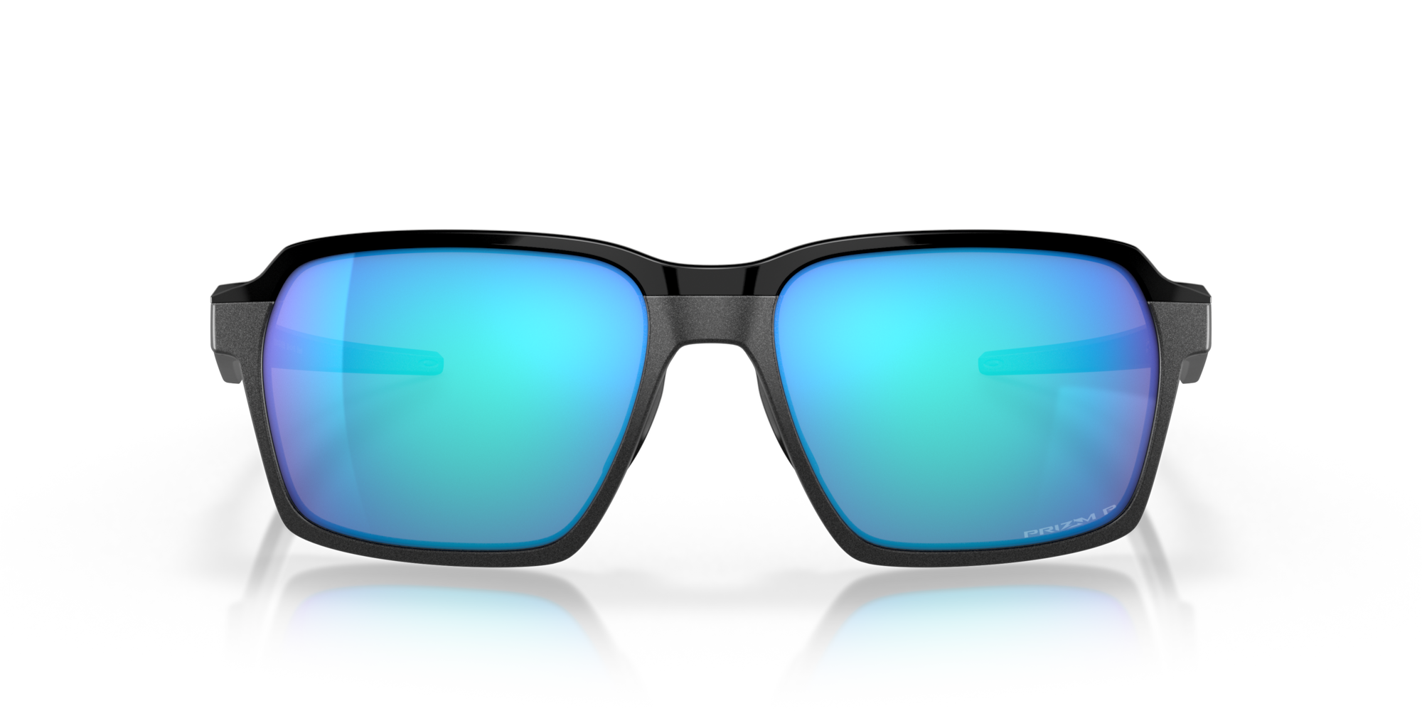 Oakley Okulary przeciwsłoneczne PARLAY Steel/Prizm Sapphire Polarized OO4143-05