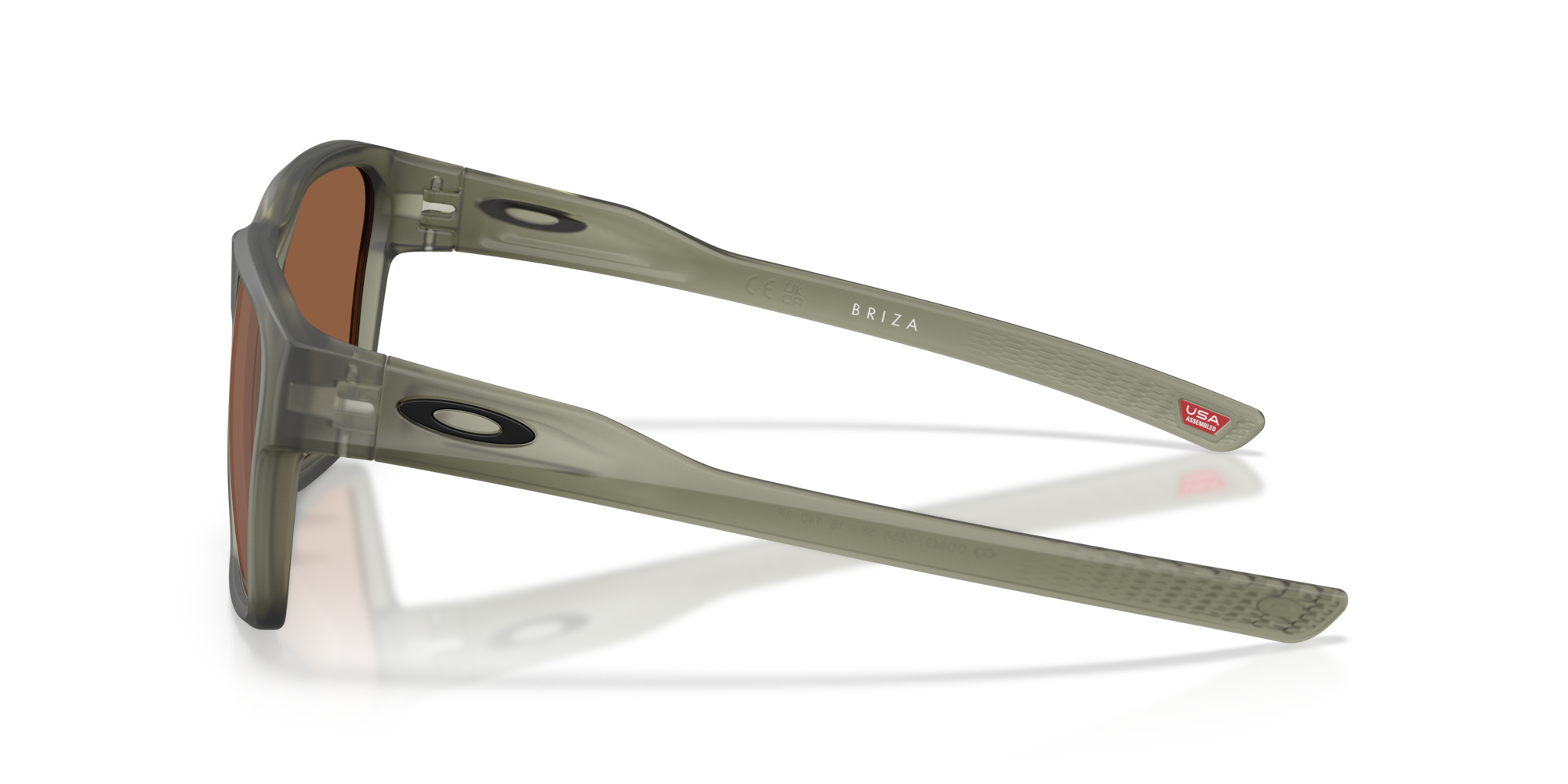 Oakley Okulary przeciwsłoneczne Briza Matte Olive Ink / Prizm Tungsten Polarized OO9497-05