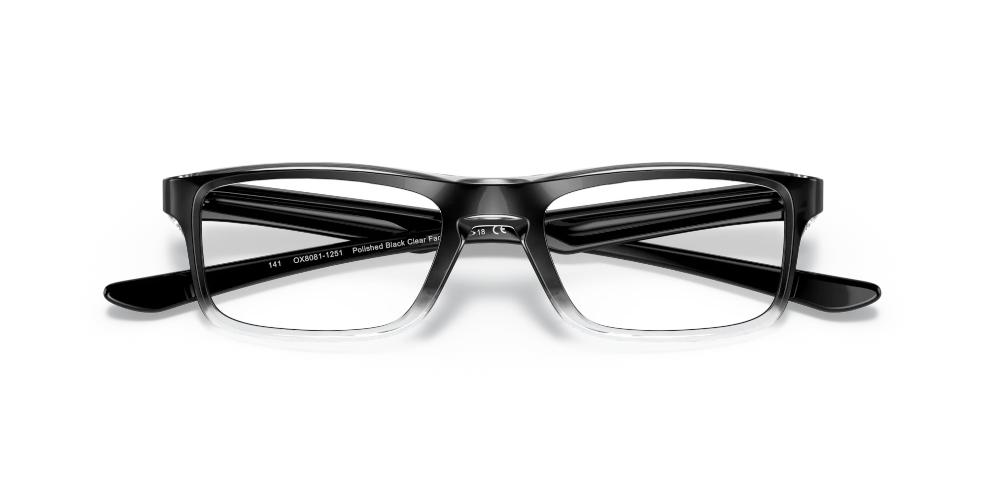 OAKLEY Okulary korekcyjne PLANK 2.0 Polished Black Clear Fade/Clear OX8081-12