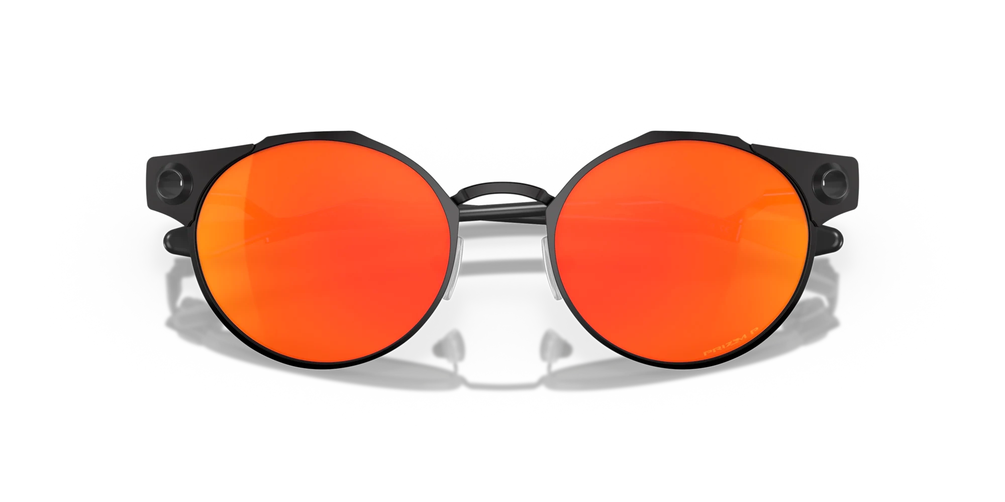 Oakley Okulary przeciwsłoneczne DEADBOLT Satin Black/Prizm Ruby Polar OO6046-07