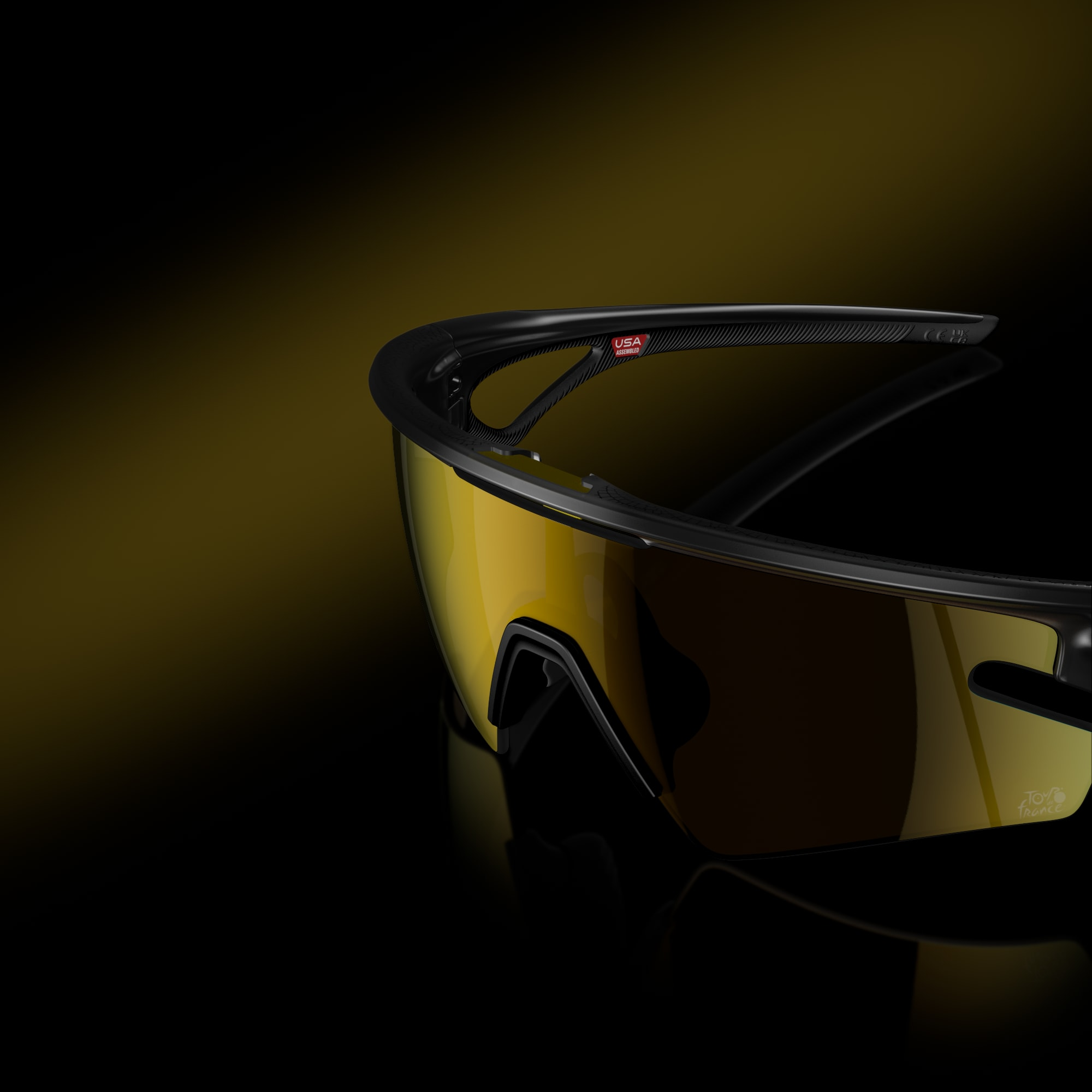 Oakley Okulary przeciwsłoneczne 2025 Tour De France SPHAERA SLASH Matte Black Ink / Prizm 24k Polarized OO9499-08