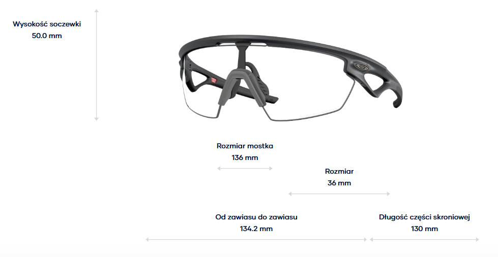 Oakley Okulary przeciwsłoneczne SPHAERA Carbon / Clear to Black Photochromic OO9403-25