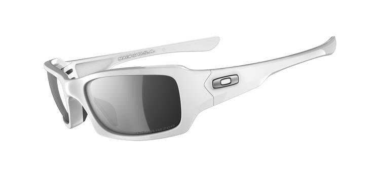 Oakley Sunglasses POLARIZED FIVES SQUARED Polished White/Black Iridium Polarized OO9238-09