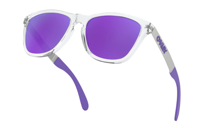 Oakley Okulary przeciwsłoneczne FROGSKINS MIX Violet Clear / Violet Iridium Polarized OO9428-06