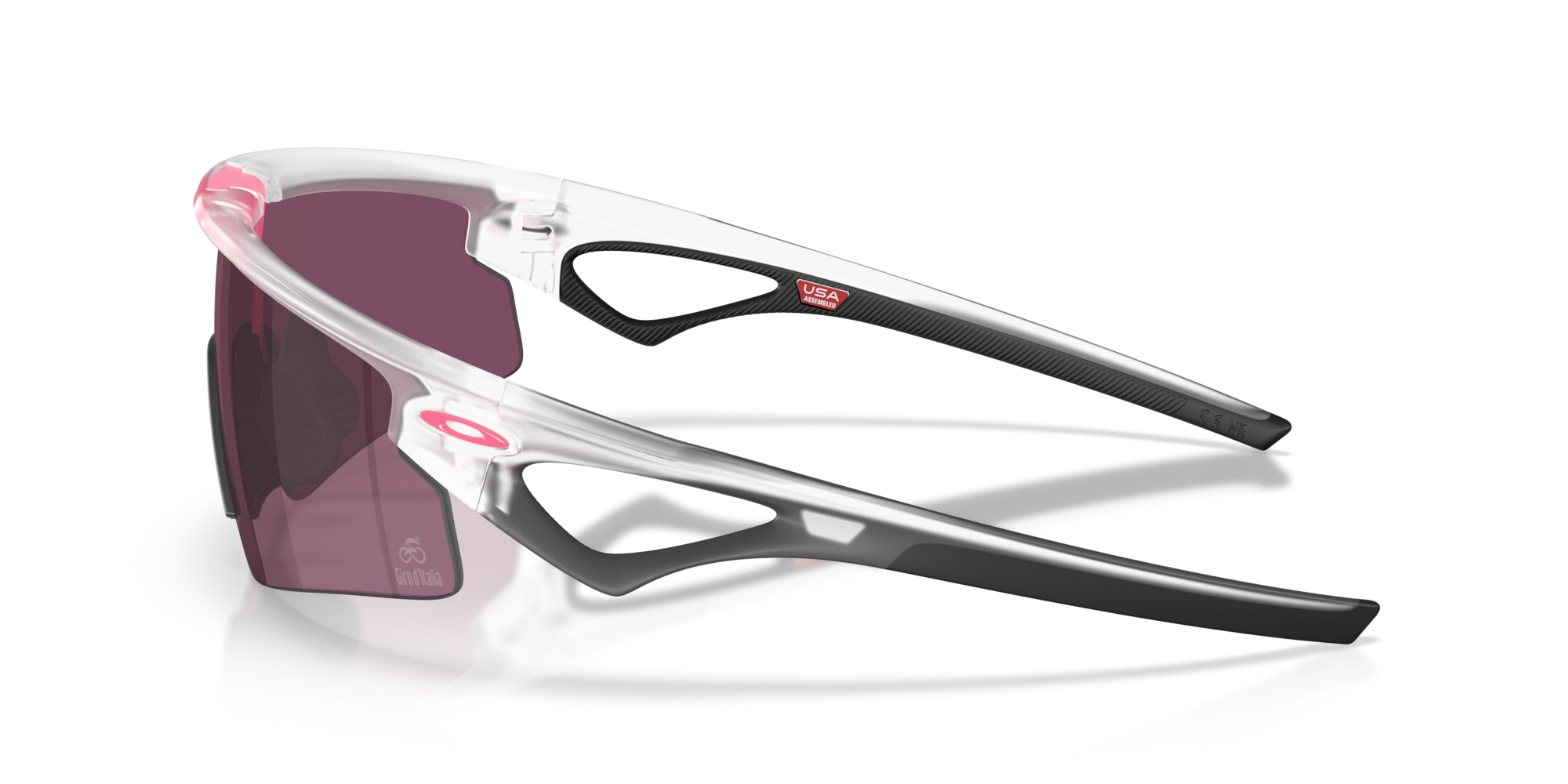 Oakley Okulary przeciwsłoneczne SPHAERA STRIKE Giro d'Italia Matte Clear / Prizm Black OO9531-10