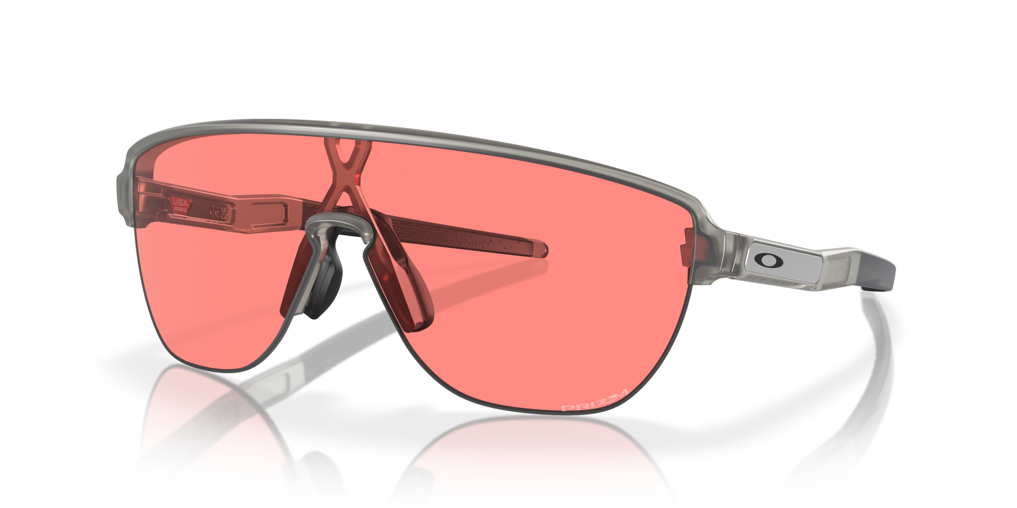Oakley Okulary przeciwsłoneczne CORRIDOR Matte Grey Ink/Prizm Peach OO9248-11