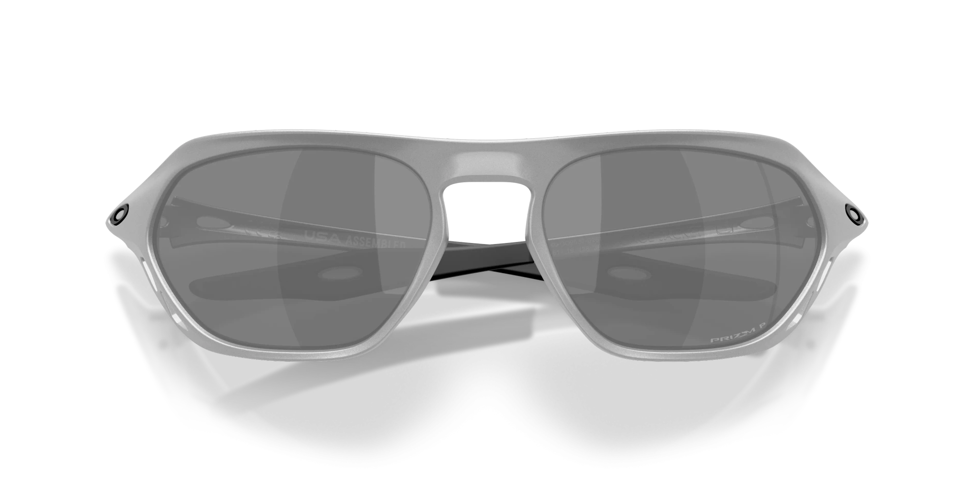 Oakley Okulary przeciwsłoneczne CAGE JACKET X Silver/Prizm Black Polarized OO9537-09