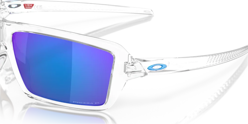 Oakley Okulary przeciwsłoneczne CABLES OO9129-05 Polished Clear, Prizm Sapphire Polarized