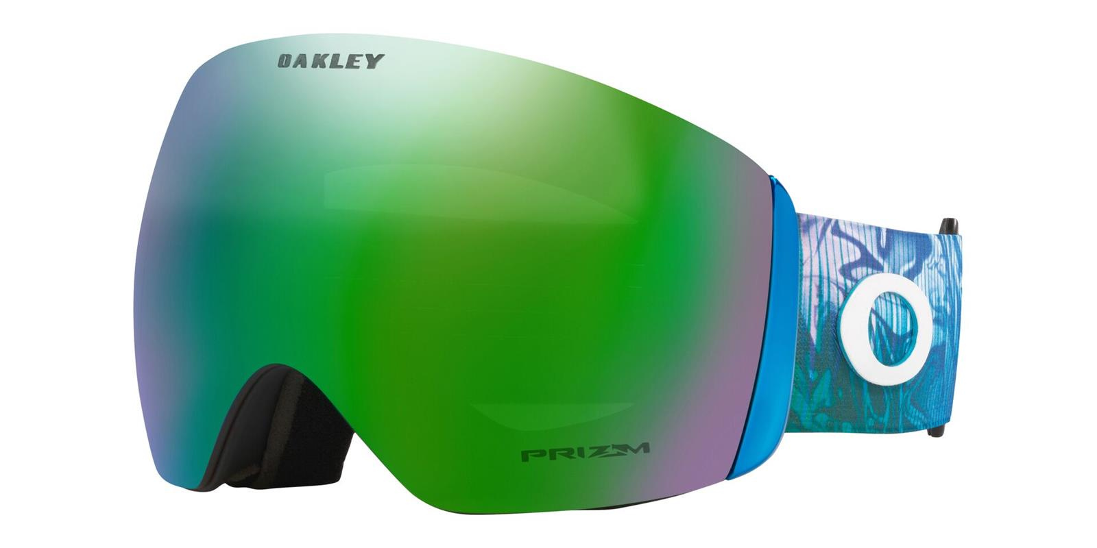 OAKLEY Goggles Snow FLIGHT DECK L Abstract Blue/Prizm Snow Jade Iridium OO7050-B4