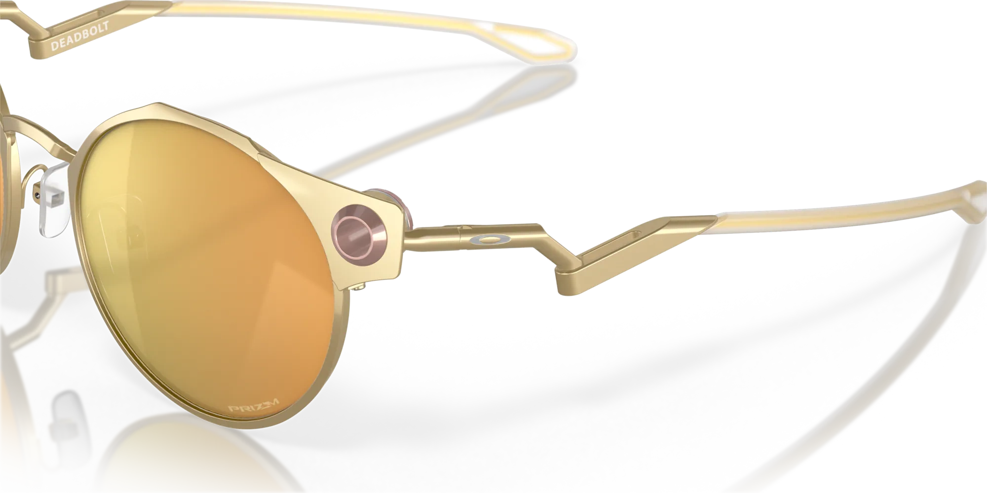 Oakley Sunglasses DEADBOLT Satin Light Gold/Prizm Rose Gold OO6046-06