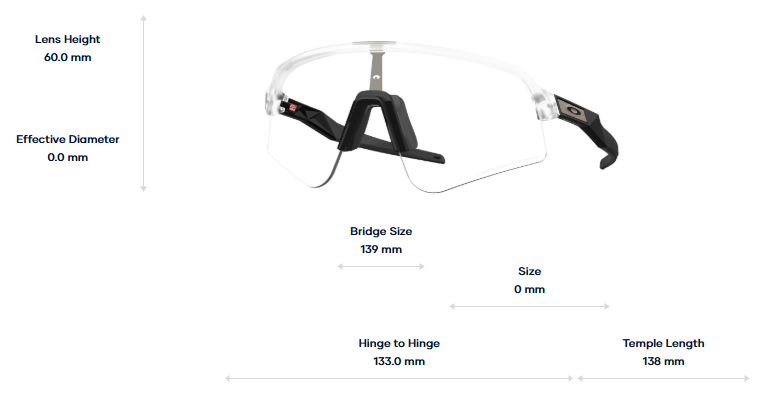 Oakley Okulary przeciwsłoneczne SUTRO LITE SWEEP Matte Clear / Clear To Black Iridium Photochromic OO9465-39