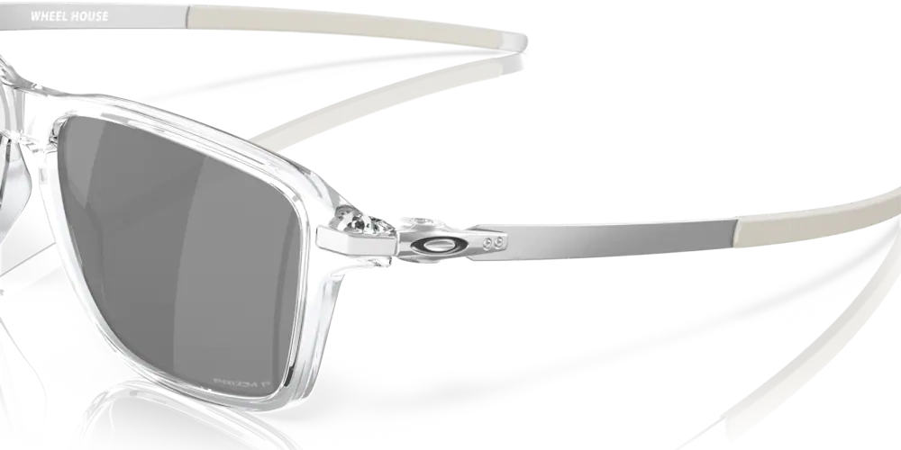 Oakley Sunglasses WHEEL HOUSE Polished Clear/Prizm Black Polarized OO9469-03