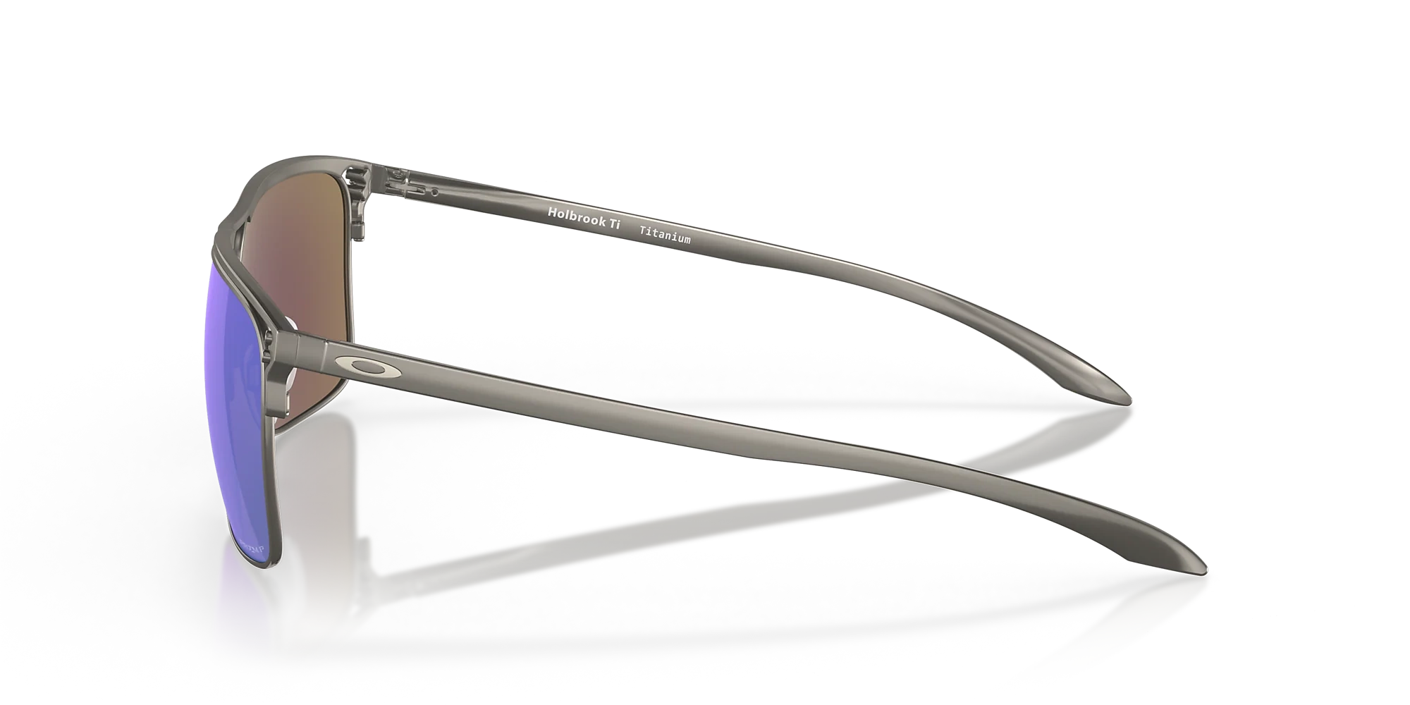 Oakley Sunglasses HOLBROOK TI Matte Gunmetal, Prizm Sapphire Polarized OO6048-04