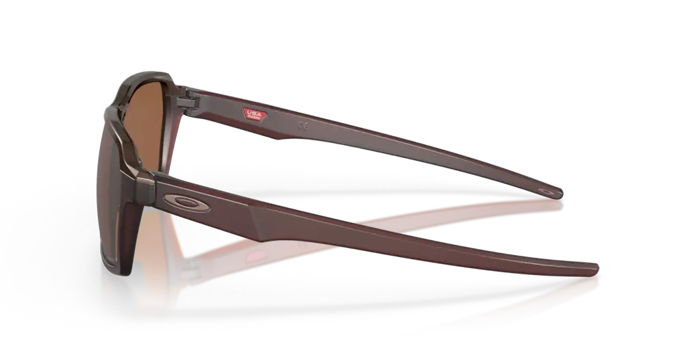 Oakley Okulary przeciwsłoneczne PARLAY Matte Rootbeer/Prizm Tungsten Polarized OO4143-06