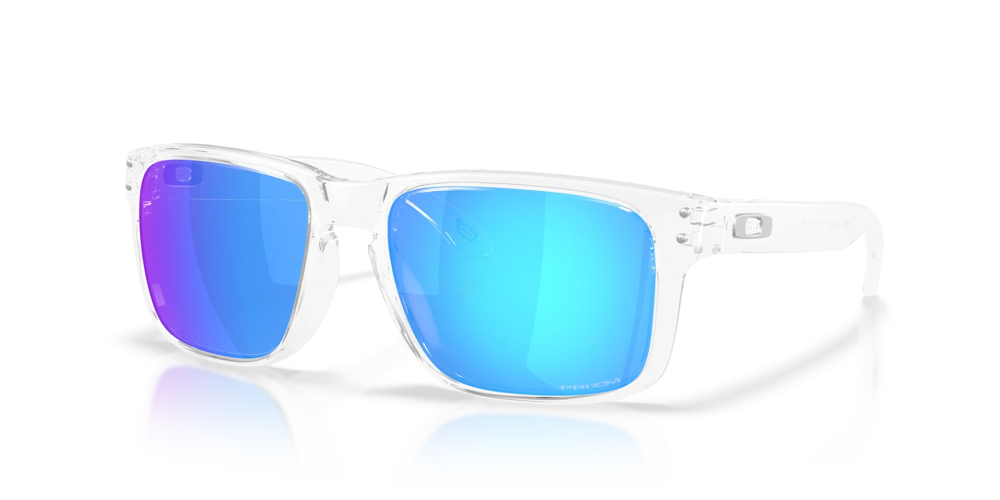 Oakley Okulary przeciwsłoneczne HOLBROOK Clear/Prizm Sapphire OO9102-AS