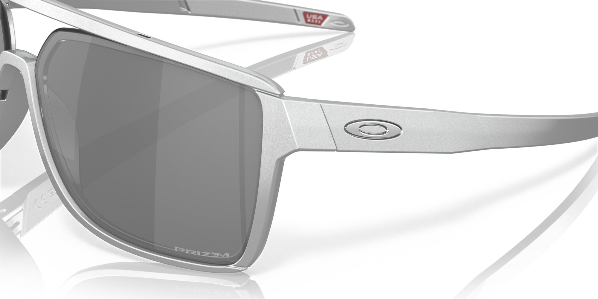 Oakley Sunglasses CASTEL X Silver / Prizm Black OO9147-07